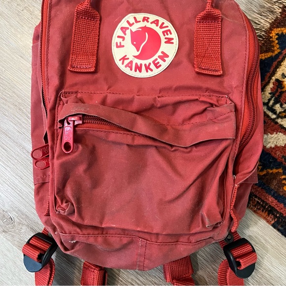 Fjallraven Kanken red canvas small backpack - Picture 3 of 7